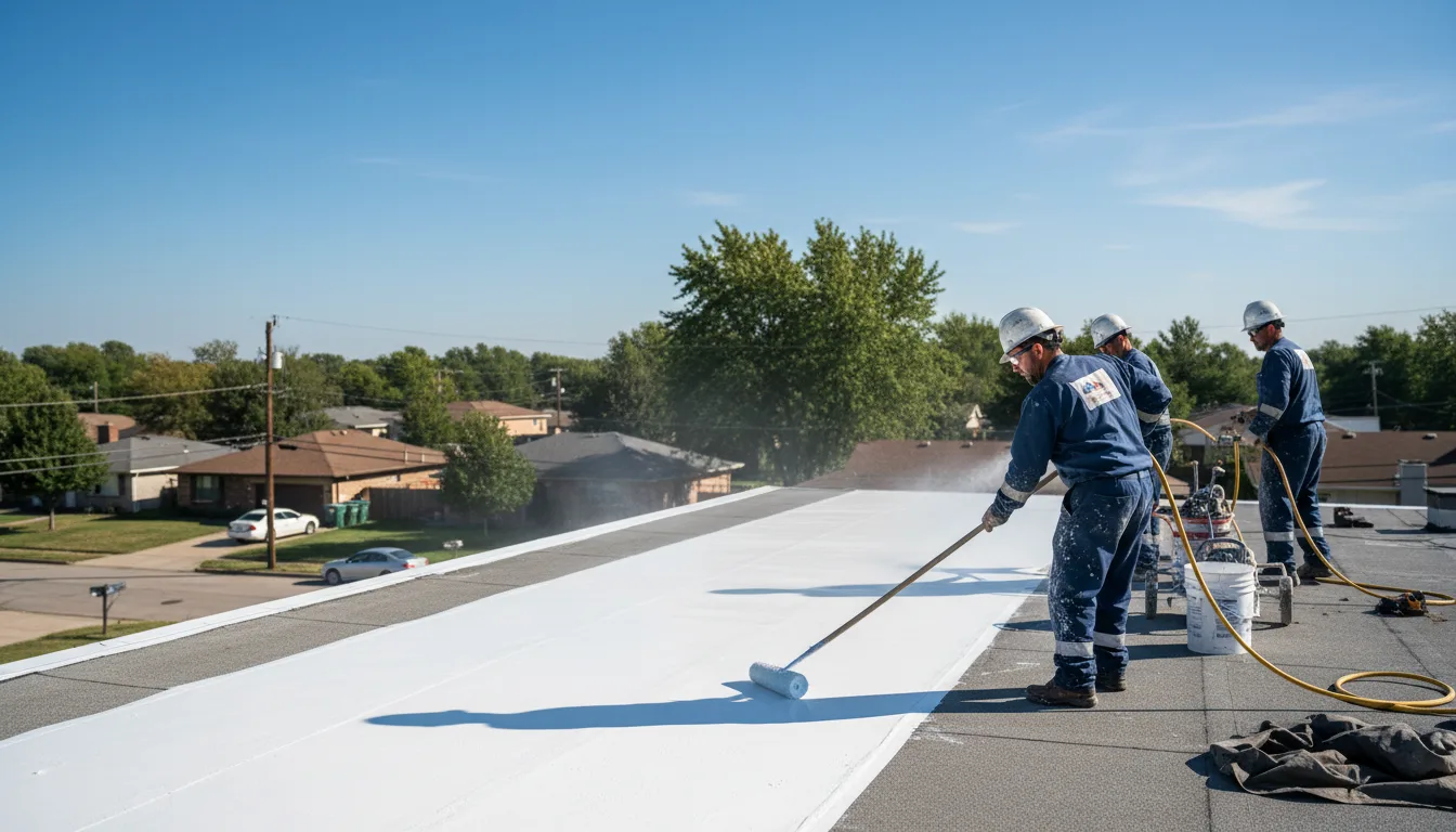 Commercial roof coating in Fort Thompson, SD near me